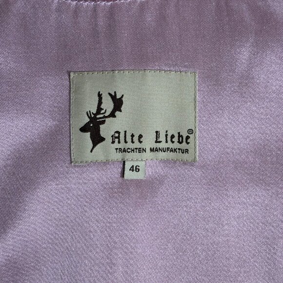 Traditional Bavarian Drindl Dress Midi Lace Satin Embroidery Corset Oktoberfest - Picture 10 of 16